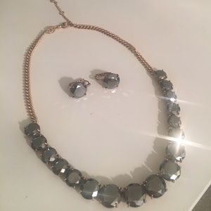 Fossil necklace with matching earrings